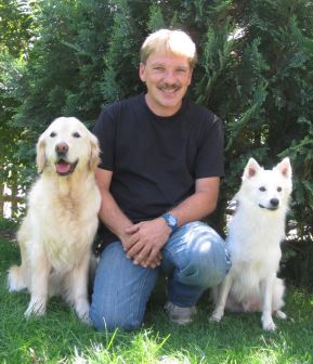 Helge mit seinen Hunden